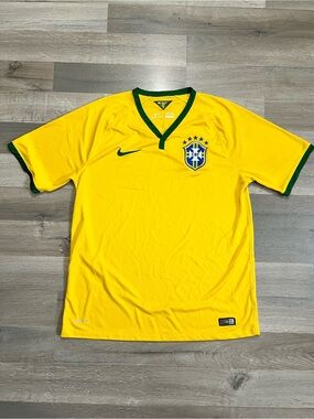 Nike Brazil 2014 Home Soccer Jersey size L